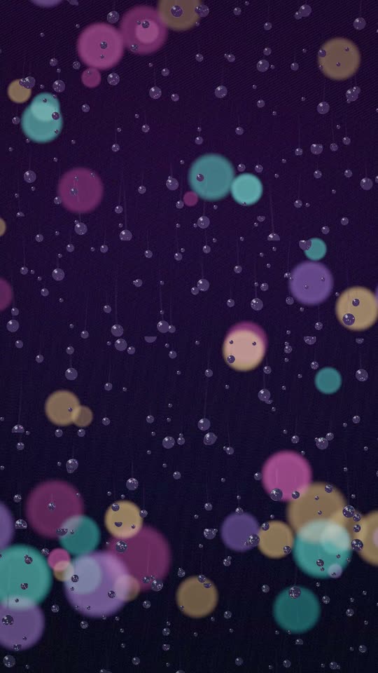 Rainy night bokeh